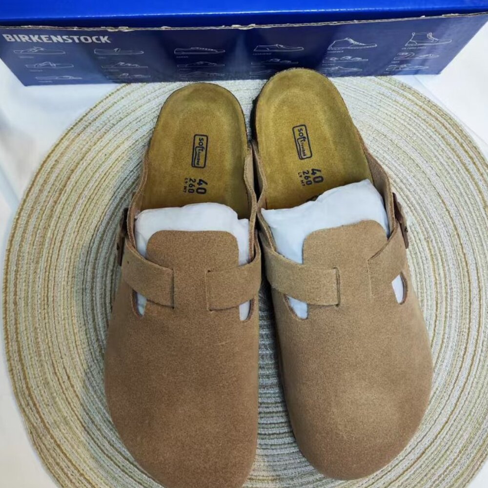 Latte cream Birkenstock Boston Narrow SUEDE💍 NWOT | Fall Ready